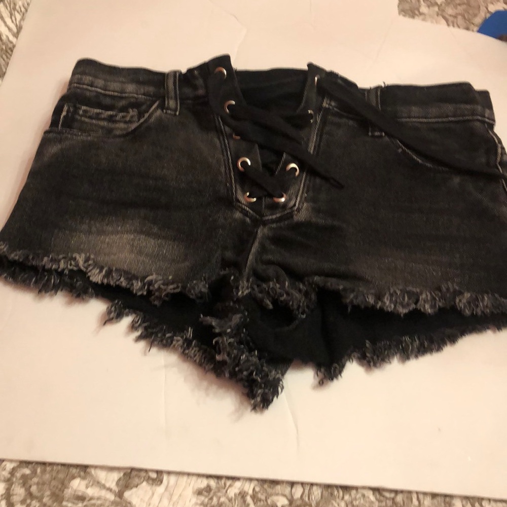 Black short shorts